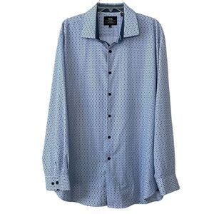 WRK Work Rest Karma Performance Dress Shirt 18 Men’s Flip Cuff Long Slee…